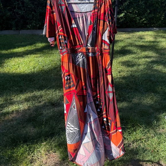 IMAN Geometric Print duster - Picture 6 of 7